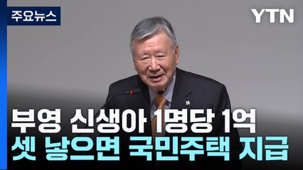 부영 "신생아 1명당 1억·셋 낳으면 국민주택 지급" / YTN