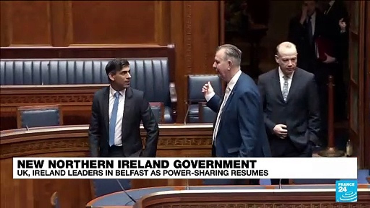 UK, Ireland leaders in Belfast as Northern Ireland power sharing resumes