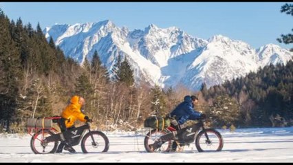 Esploratore italiano in Alaska con la bici dal telaio in 3d riciclato