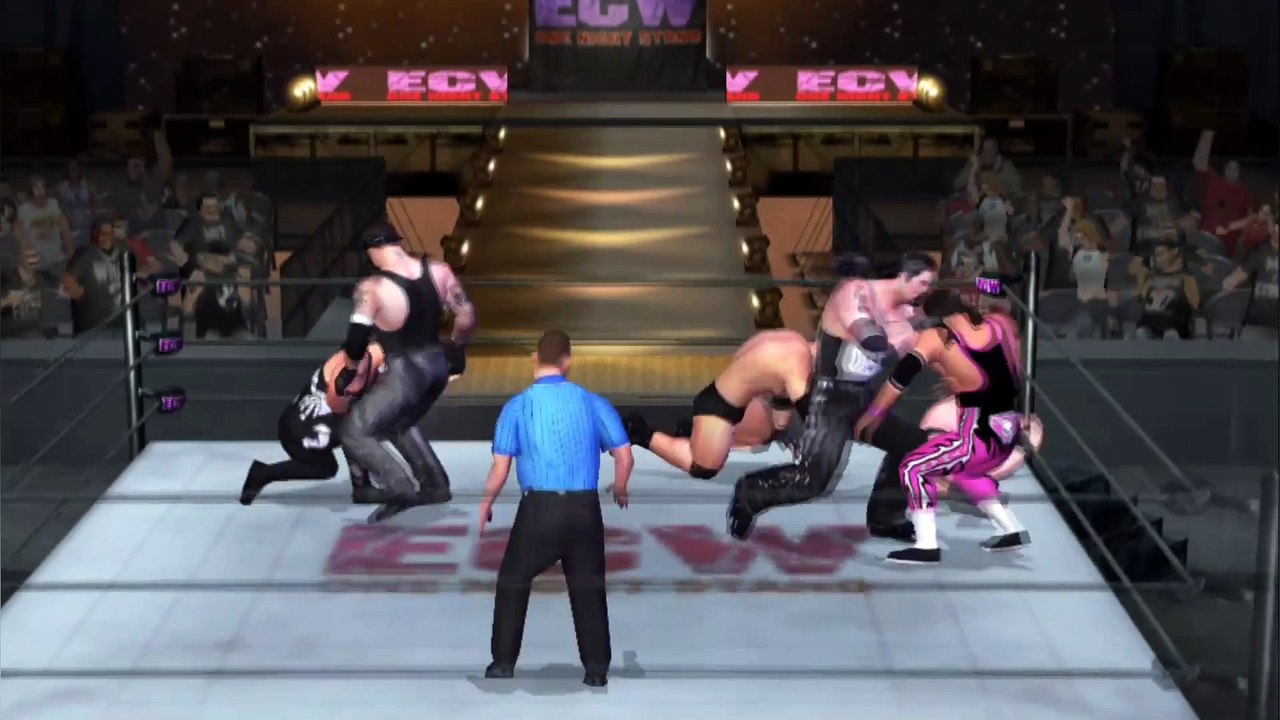 WWE Brock Lesnar vs Sting vs Bret Hart vs Goldberg vs Diesel vs Undertaker Battle Royal HCTP PCSX2