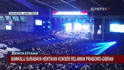 Hentikan Konser Pendukung Prabowo-Gibran, Ketua Bawaslu Surabaya Dilempari Massa!