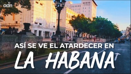 Así se ve el atardecer en La Habana