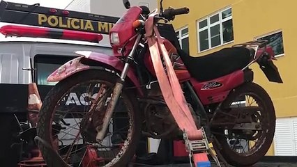 Moto com registro de furto é recuperada pela Polícia Militar