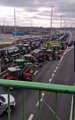 Des agriculteurs néerlandais bloquent la frontière entre les Pays-Bas et la Belgique dans les deux sens de circulation sur l'autoroute à Maastricht.
