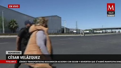 Transportistas retiran bloqueo en caseta de Tepotzotlán