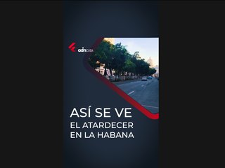 Así se ve el atardecer en la Habana