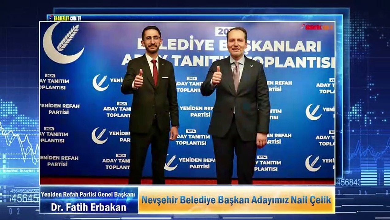 Yeniden Refah Partisi Lideri Erbakan: Nevşehir Belediye Başkan Adayımız Nail Çelik