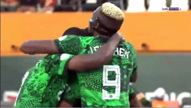 هدف lookman الرائع نيجيريا امم افريقيا 2023م نيجيريا وانجولا الشوط الاول