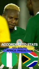 Nigeria South Africa Prediction according to stats