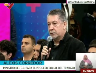 Min. Corredor : Esperamos seguir reforzando sus políticas para fortalecer a nuestra clase obrera