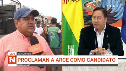 Arce proclamado como candidato
