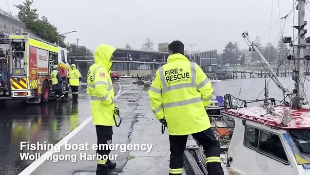 Fishing boat emergency, Wollongong Harbour | February 6, 2024 | Illawarra Mercury