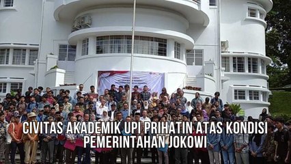 Civitas Akademik Universitas Pendidikan Indonesia (UPI) Prihatin Atas Kondisi Pemerintahan Jokowi