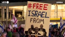 Israele, manifestanti in piazza contro il governo Netanyahu