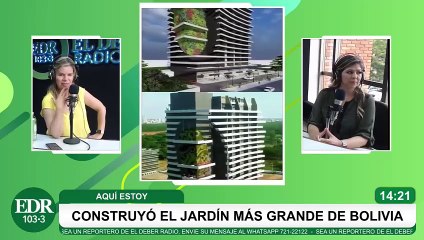 Construyo el jardin vertical más grande de bolivia