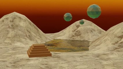 Atardecer en un valle | Animación 3D