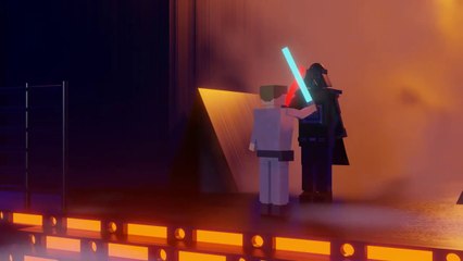 Duelo en Cloud City (Luke Skywalker vs Darth Vader) | Animación 3D