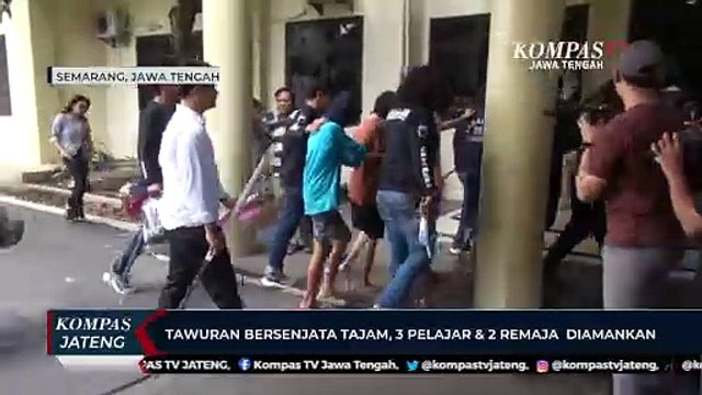 Tawuran Bersenjata Tajam, 3 Pelajar dan 2 Remaja Diamankan