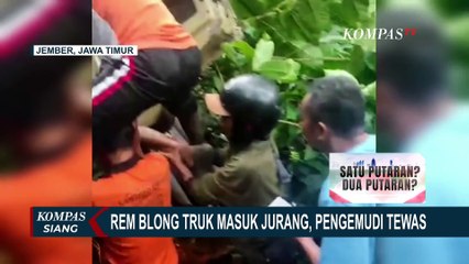 Download Video: Akibat Rem Blong, Truk Masuk Jurang di Gunung Gumitir Jember, Pengemudi Tewas