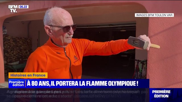 À 80 ans, Jean-Pierre se prépare pour porter la flamme olympique à Bormes-les-Mimosas