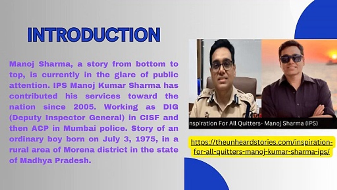 Manoj kumar sharma (IPS)