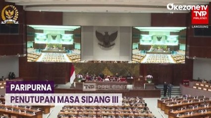DPR Gelar Paripurna Tutup Masa Sidang III, 196 Anggota Izin