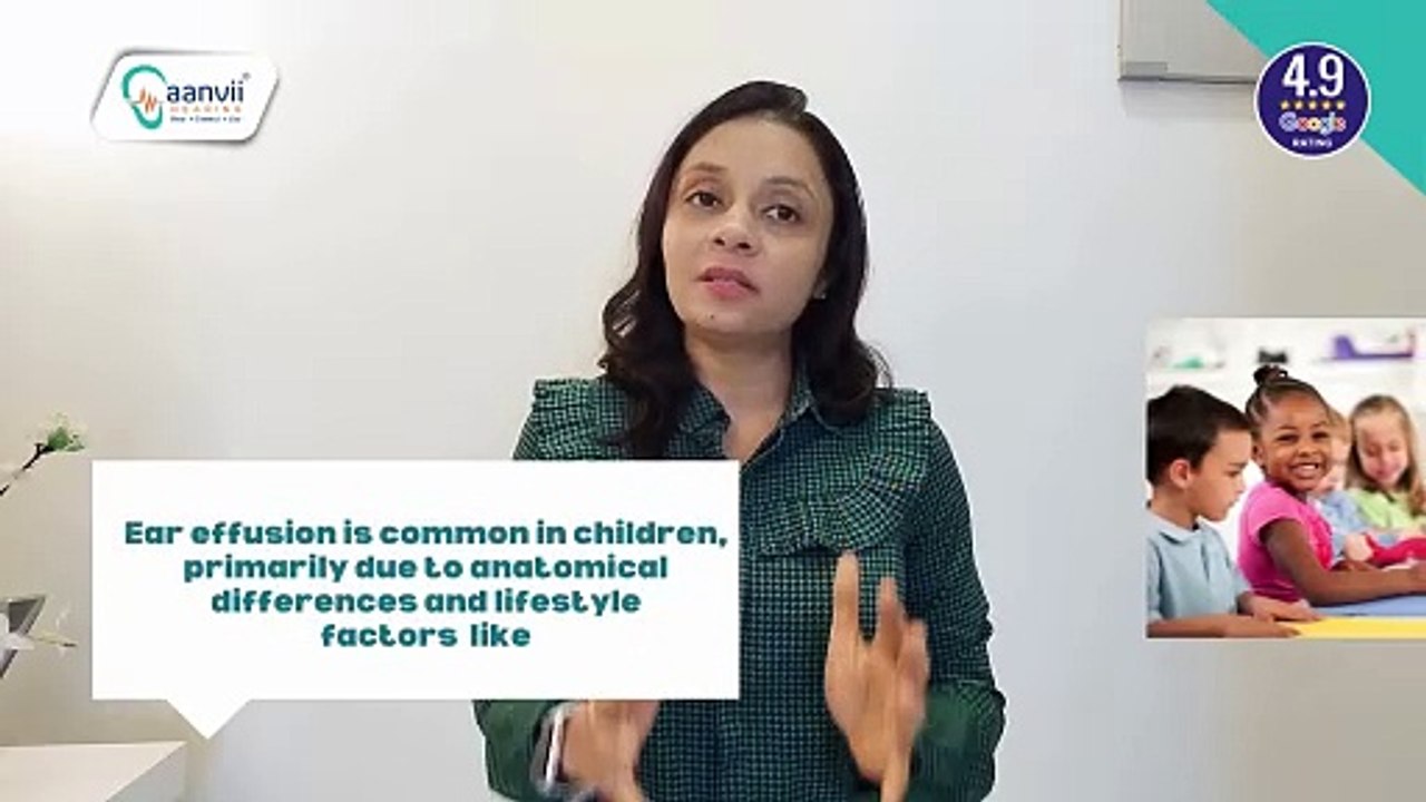 Why ear effusion is  common in children