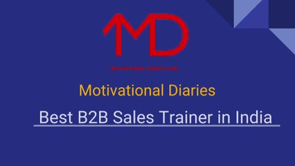 Best B2B Sales Trainer in India