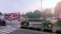 Las tractoradas afectan a la avenida de Burgos.