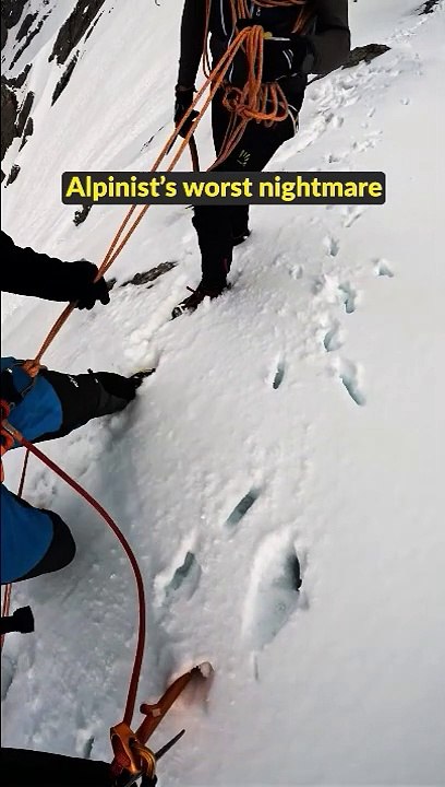 Rupture spectaculaire de corniche (Alpes)
