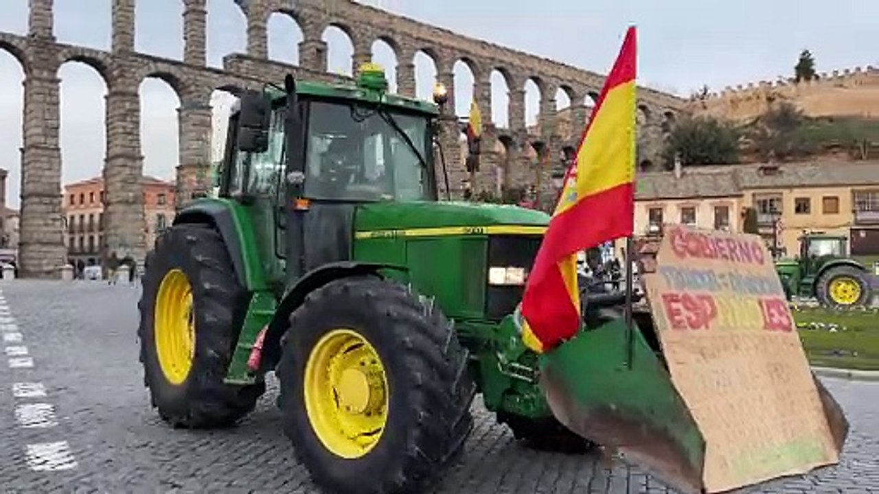 Tractorada en Segovia