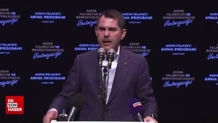 Murat Kurum, depremzede aileler ile buluştuğu programda duygulandı