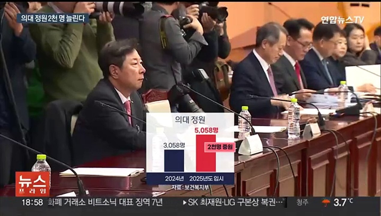 의료 개혁 성공할까…내년 의대 정원 2천명 확대