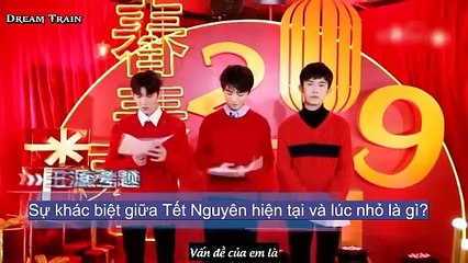 [Vietsub] TFBOYS - Trả lời vấn đề về hương vị ngày tết và chúc tết mọi người