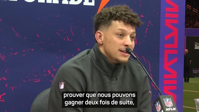 Super Bowl LVIII - Mahomes : Si je veux jouer 15 ans, je dois me débarrasser de ma bedaine !