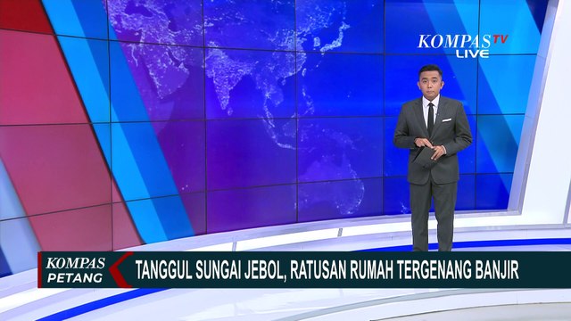 Detik-Detik Tanggul Sungai Tuntang di Grobogan Jebol