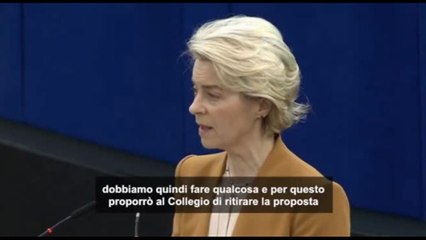 Von der Leyen: proporrò ritiro del piano per ridurre i pesticidi