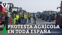 Agricultores protestan en Villarejo de Salvanés: 