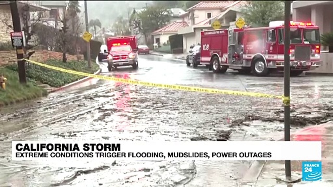 California: storm triggers flooding, mudslides,...