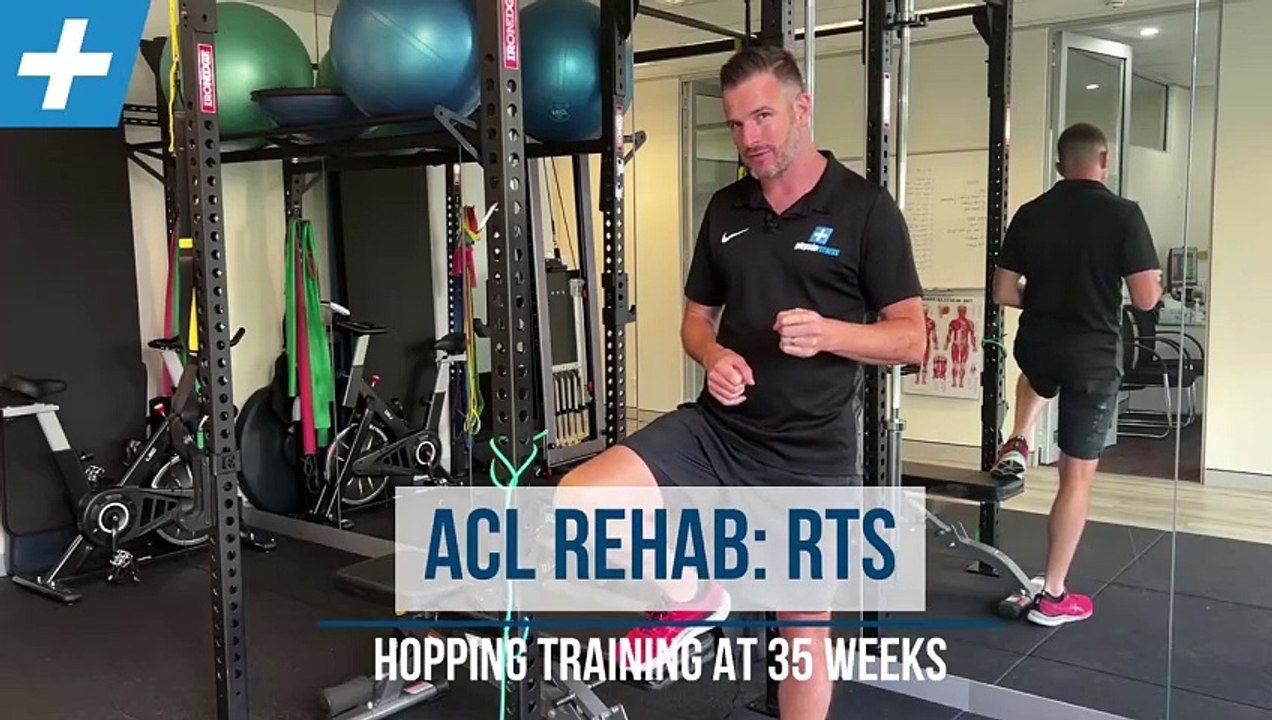 ACL Rehab RTS - Hopping Training at 35 weeks _ Tim Keeley _ Physio REHAB