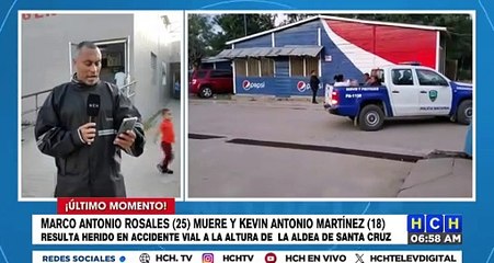 Un muerto y un herido, al impactar moto con semoviente en Arenal, Yoro