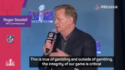 Goodell wants to uphold the 'integrity of football' as gambling issues arise