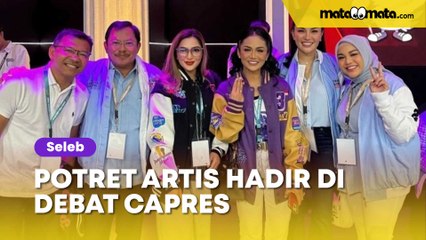 Potret Artis Hadir di Debat Capres, Tetap Akur Meski Dukung Paslon yang Berbeda