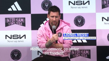 Football: Messi incertain pour le match contre Kobe au Japon