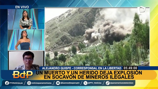 La Libertad: un muerto y un herido deja explosión en socavón de mineros ilegales