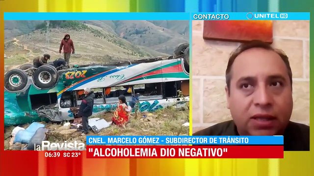 Bus que se embarrancó iba con exceso de velocidad y viajaba con 46 personas en su interior afirma Tránsito