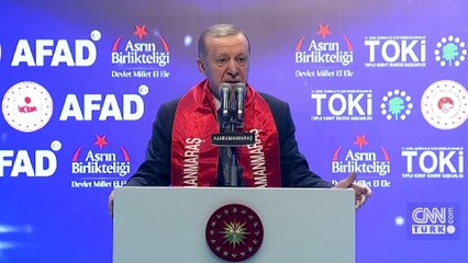 Cumhurbaşkanı Erdoğan Kahramanmaraş'ta: Amacımız yıl sonuna kadar 200 bin konut yapmak