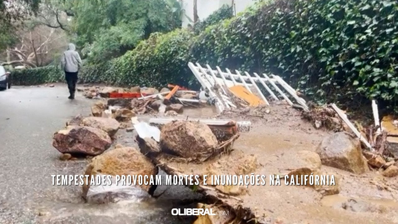 Tempestades provocam mortes e inundações na Califórnia