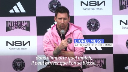 Football : Messi incertain pour le match contre Kobe au Japon