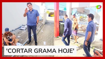 Prefeito de Criciúma (SC) aborda homem em situação de rua: 'Coloca para capinar'